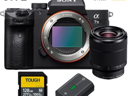 Sony a7 III Mirrorless Full Frame Camera + 28-70mm Lens Kit with 128GB Battery Bundle Online