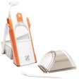 Dash Safe Slice Mandoline Slicer, Dicer, Orange + Knife Set + Cutting Board Bundle For Discount