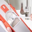 Dash Safe Slice Mandoline Slicer, Dicer, Orange + Knife Set + Cutting Board Bundle For Discount