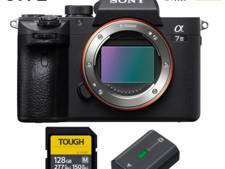 Sony a7III Full Frame Mirrorless Camera (Body Only) with 128GB Battery Bundle Sale