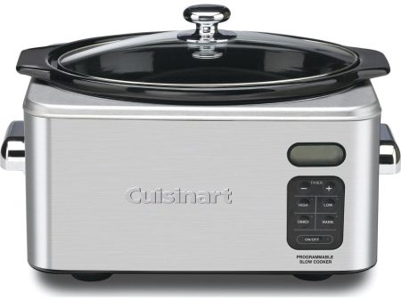 Cuisinart 6.5 Quart Programmable Slow Cooker, Brushed Stainless Steel For Sale