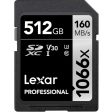 Lexar Professional 1066x SDXC UHS-I Card SILVER Series 512GB Memory Card + 32GB Card Discount