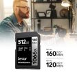 Lexar Professional 1066x SDXC UHS-I Card SILVER Series 512GB Memory Card + 32GB Card Discount