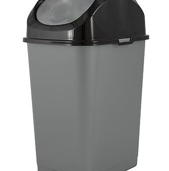 Trash Can Swing 9 Gal Grey Superio Supply