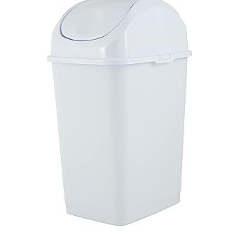 Trash Can Swing 4.5 Gal White Superio Fashion