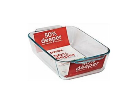 Pyrex 9 in. W X 13 in. L Deep Baker Clear 1 pc Online Sale