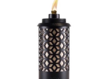 TIKI Black Steel 65 in. Outdoor Torch 1 pc Sale