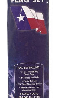 Valley Forge Texas Flag Kit 36 in. H X 60 in. W Sale