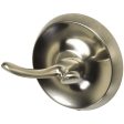 OakBrook Small Brushed Nickel Zinc 2 in. L Double Hook 30 lb 1 pk Cheap