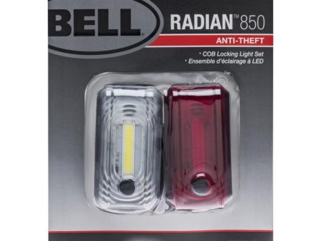 Bell Sports Radian Aluminum Reinforced Plastic Bicycle Light Set Red White Discount