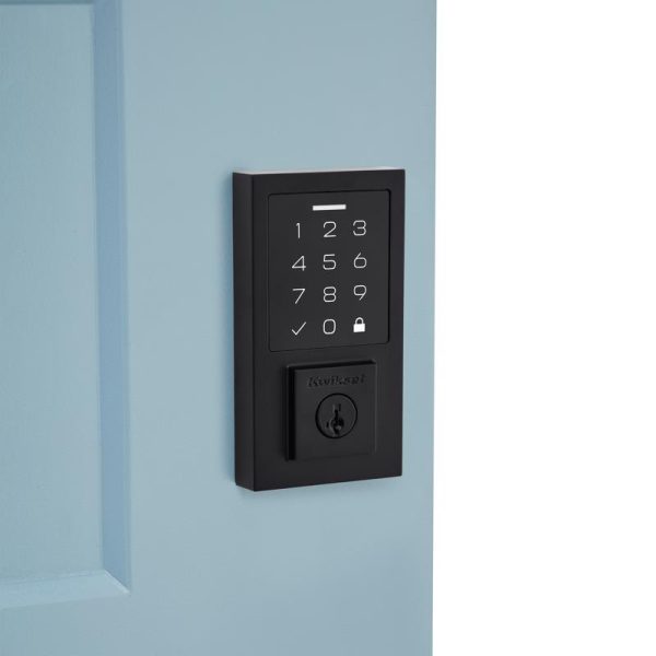 Kwikset 270 SmartCode Matte Black Metal Electronic Touch Pad Deadbolt For Discount