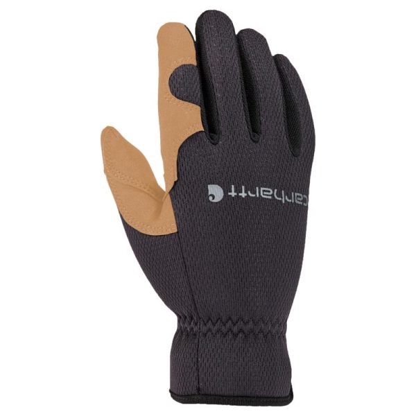 Carhartt Men s Indoor Outdoor Open Cuff Work Gloves Beige Black L 1 pair Sale