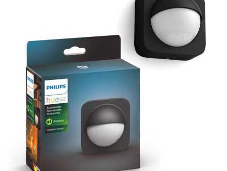 Philips HUE Motion-Sensing Battery Powered LED Black Smart-Enabled Security Light on Sale