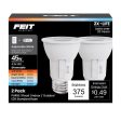 Feit PAR16 E26 (Medium) LED Bulb Adjustable White 45 Watt Equivalence 2 pk on Sale