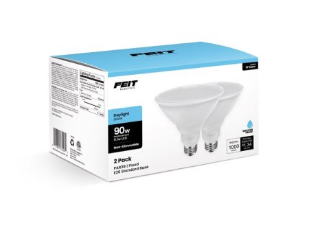 Feit PAR38 E26 (Medium) LED Bulb Daylight 90 Watt Equivalence 2 pk For Cheap