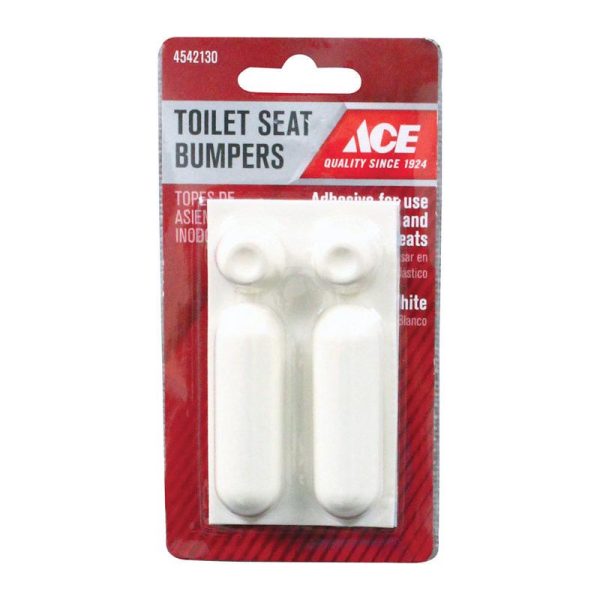 Ace Toilet Seat Bumpers White Plastic Online Hot Sale