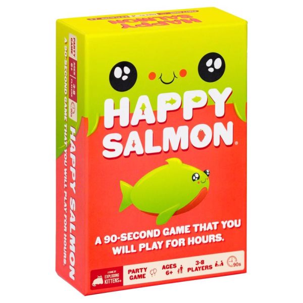 Exploding Kittens Happy Salmon Card Game Cardboard Paper Multicolored 98 pc Online