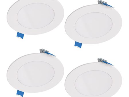 Halo HLB Lite Matte White 4 in. W LED Canless Recessed Downlight 10.1 W Online now