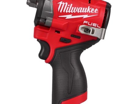 Milwaukee M12 FUEL 3 8 in. Cordless Brushless High Torque Impact Wrench Fashion