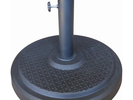 Bond Black Round Envirostone Umbrella Base For Cheap