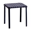 Living Accents Brown Square Wicker Stackable Side Table Fashion