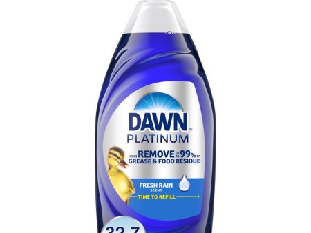 Dawn Platinum Refreshing Rain Scent Liquid Dish Soap 32.7 oz 1 pk Supply