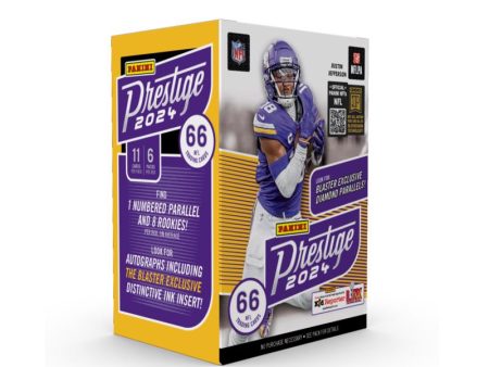 Panini NFL 2024 Prestige Football Blaster Box Trading Cards 66 pc For Cheap