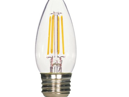 Satco B11 E26 (Medium) LED Bulb Natural Light 40 Watt Equivalence 2 pk For Sale