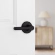 Kwikset Matte Black Passage Lever Right or Left Handed Hot on Sale