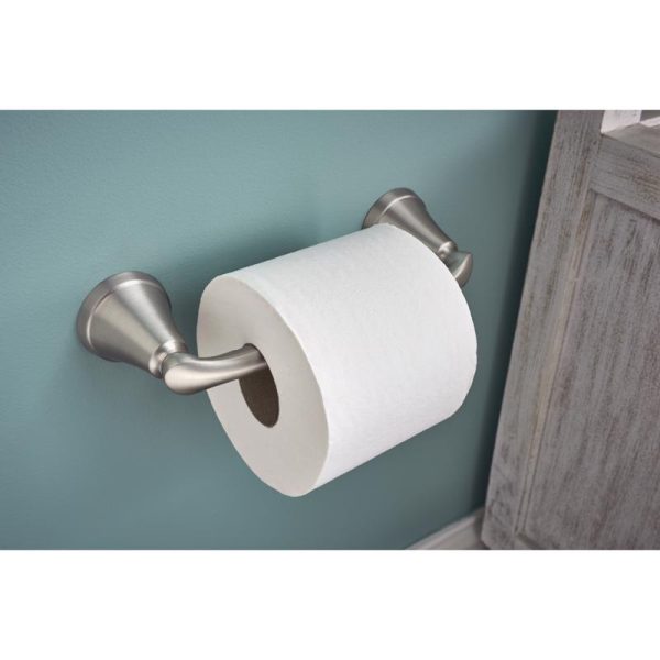 Moen Tiffin Brushed Nickel Toilet Paper Holder on Sale