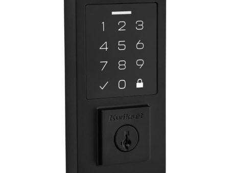 Kwikset 270 SmartCode Matte Black Metal Electronic Touch Pad Deadbolt For Discount