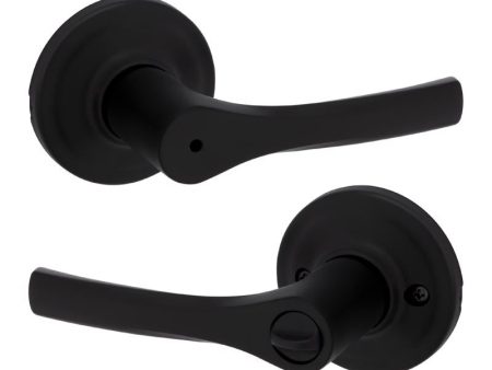 Kwikset Matte Black Privacy Lever Right or Left Handed For Sale