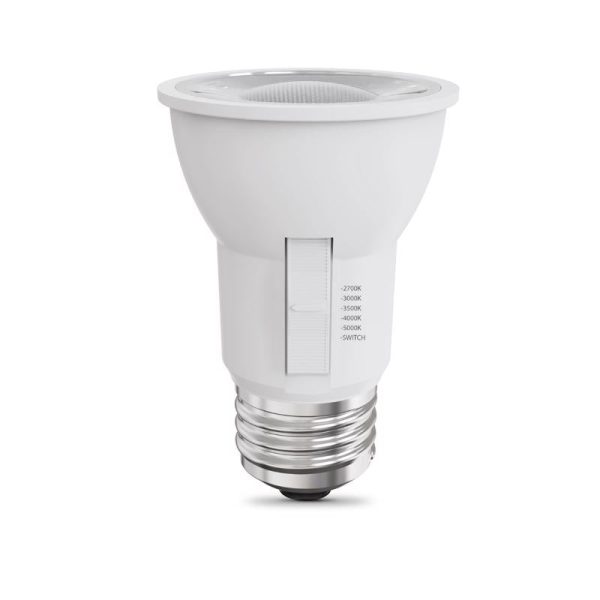 Feit PAR16 E26 (Medium) LED Bulb Adjustable White 45 Watt Equivalence 2 pk on Sale