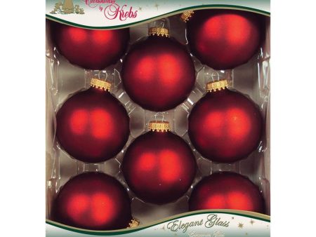 Christmas by Krebs Red Velvet Ball Ornament Fashion