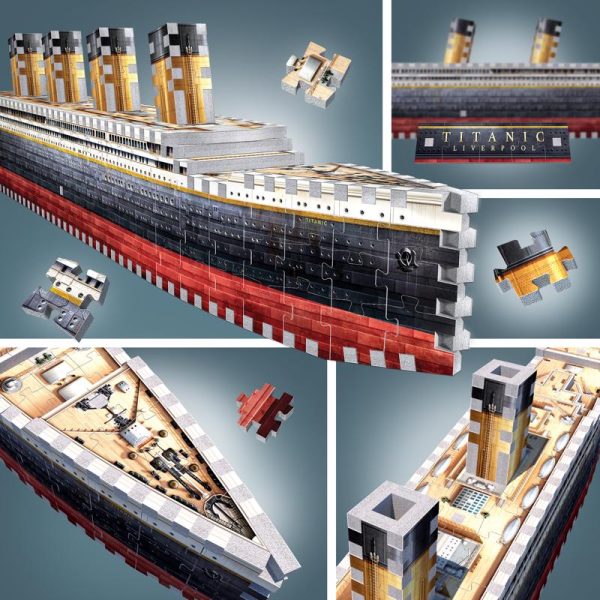 Wrebbit3D Titanic 3D Jigsaw Puzzle Multicolored 440 pc Online Hot Sale