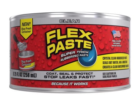 Flex Seal Family of Products Flex Paste Clear Rubberized Paste 8.75 oz Sale