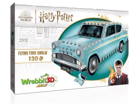 Wrebbit3D Harry Potter Flying Ford Anglia Mini 3D Jigsaw Puzzle Multicolored 130 pc Online Sale