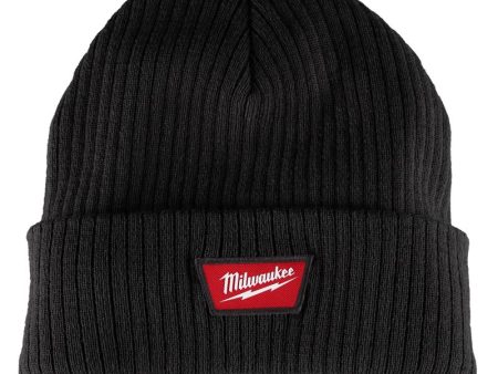 Milwaukee Cuffed Knit Beanie Black One Size Fits Most Sale