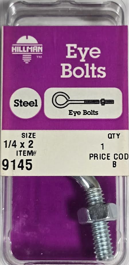 Eye Bolts 1 4 x 2 Hillman For Discount