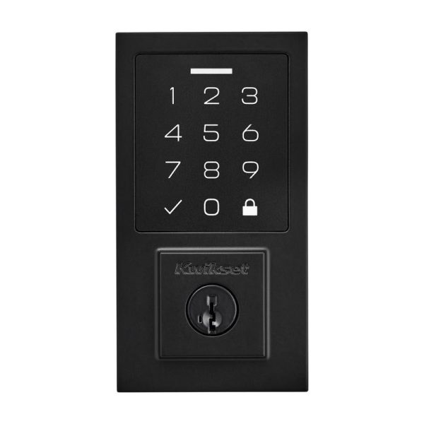 Kwikset 270 SmartCode Matte Black Metal Electronic Touch Pad Deadbolt For Discount