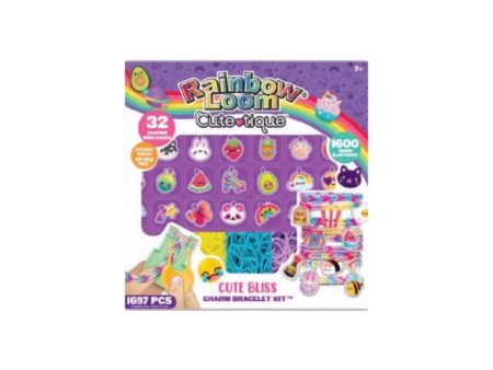 Rainbow Loom Cutetique Cute Bliss Charm Bracelet Kit Multicolored 1697 pc For Cheap