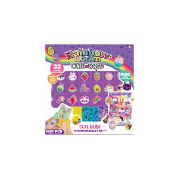 Rainbow Loom Cutetique Cute Bliss Charm Bracelet Kit Multicolored 1697 pc For Cheap