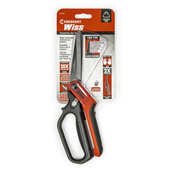 Crescent Wiss 11 in. Stainless Steel Serrated Tradesman Shears 1 pc Online Hot Sale