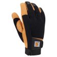 Carhartt Men s Indoor Outdoor Grip Gloves Black Yellow L 1 pair on Sale