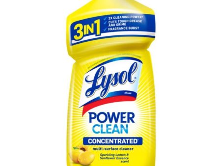 Lysol Sparkling Lemon & Sunflower Essence Scent Concentrated Multi-Surface Cleaner Liquid 28 oz Online