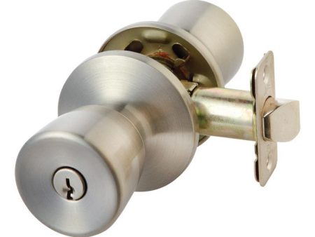 Ace Tulip Satin Stainless Steel Entry Lockset 1-3 4 in. Online