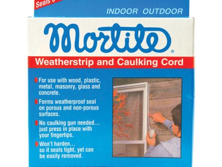 Mortite Gray Silicone Caulking Cord For Gaps and Openings 90 ft. L X 0.25 in. Online now